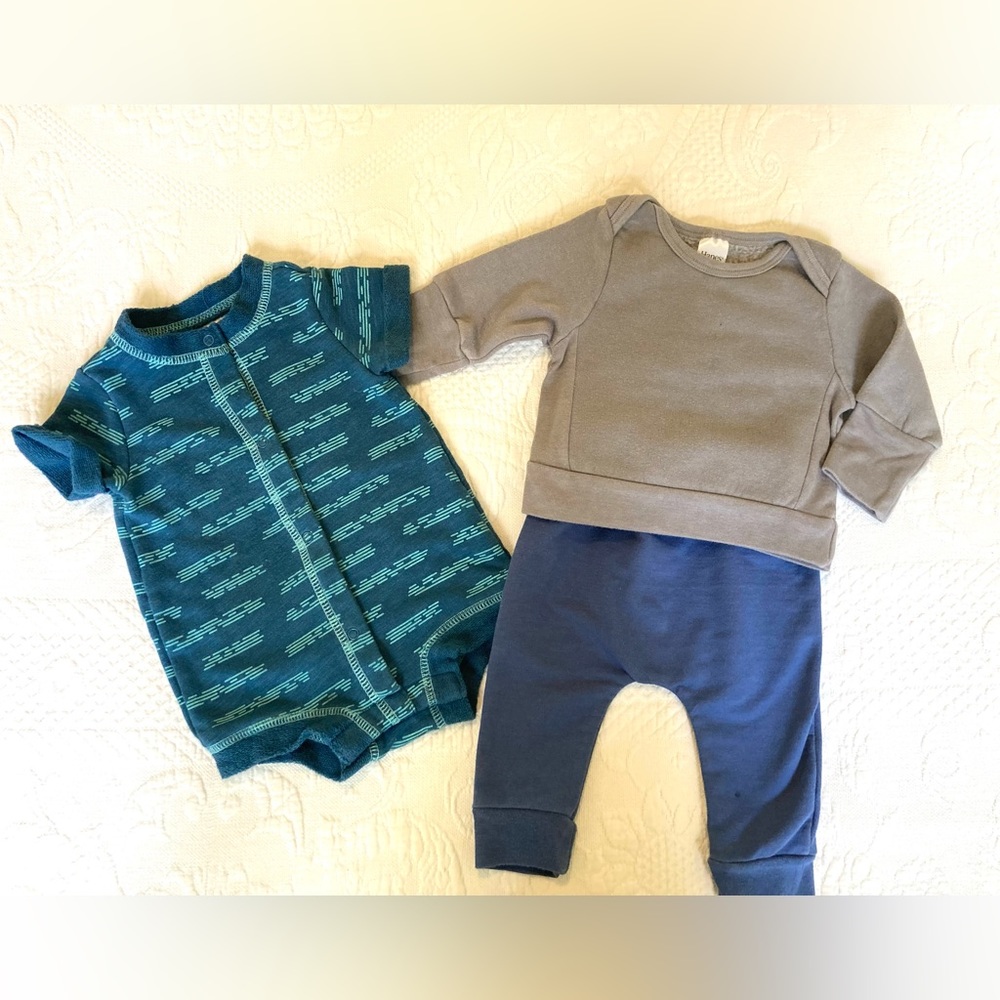 Romper, Sweatshirt, and Sweatpants